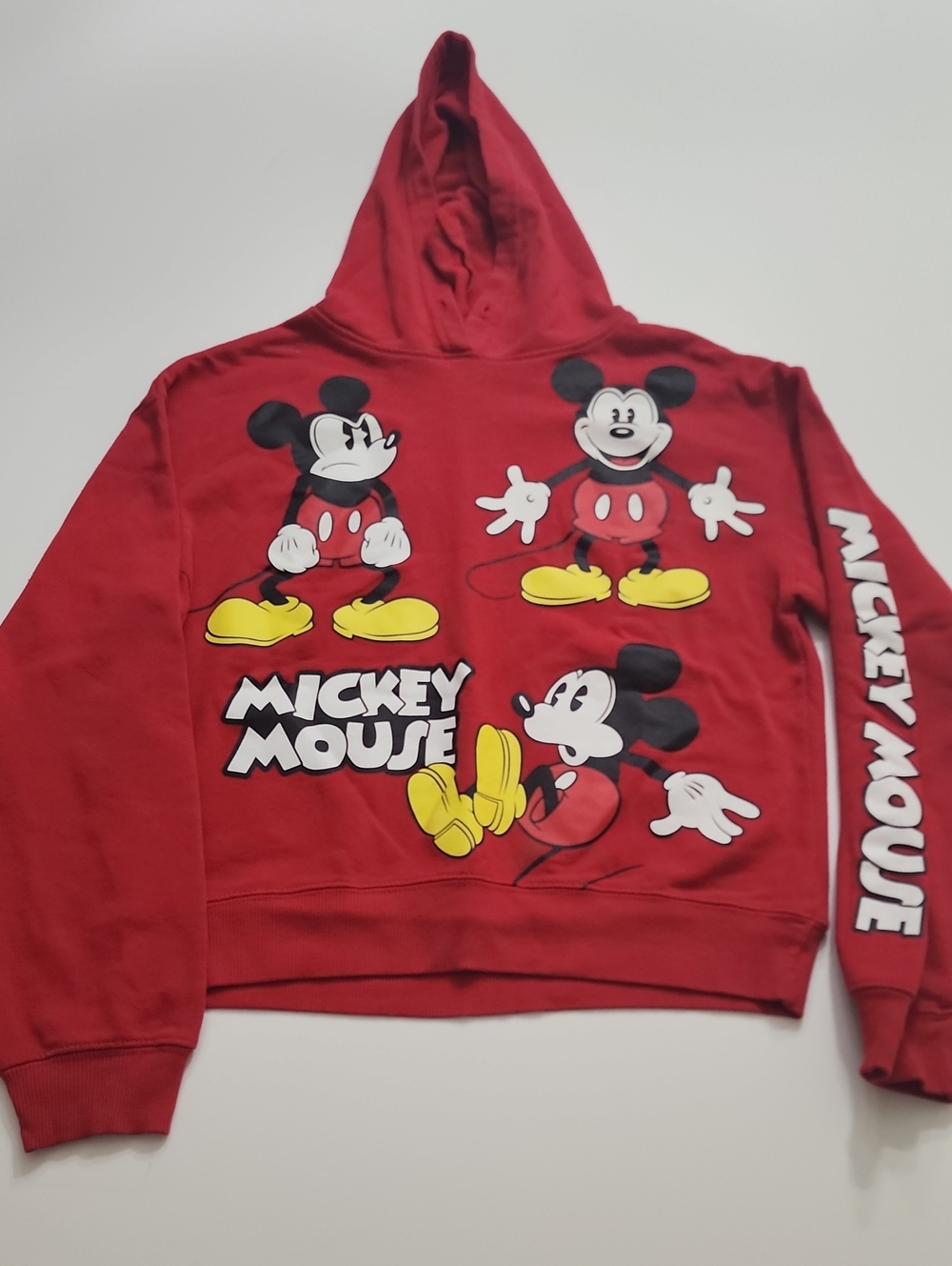 Disney Red Mickey Mouse Pullover Sweatshirt